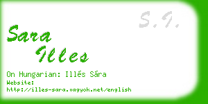 sara illes business card